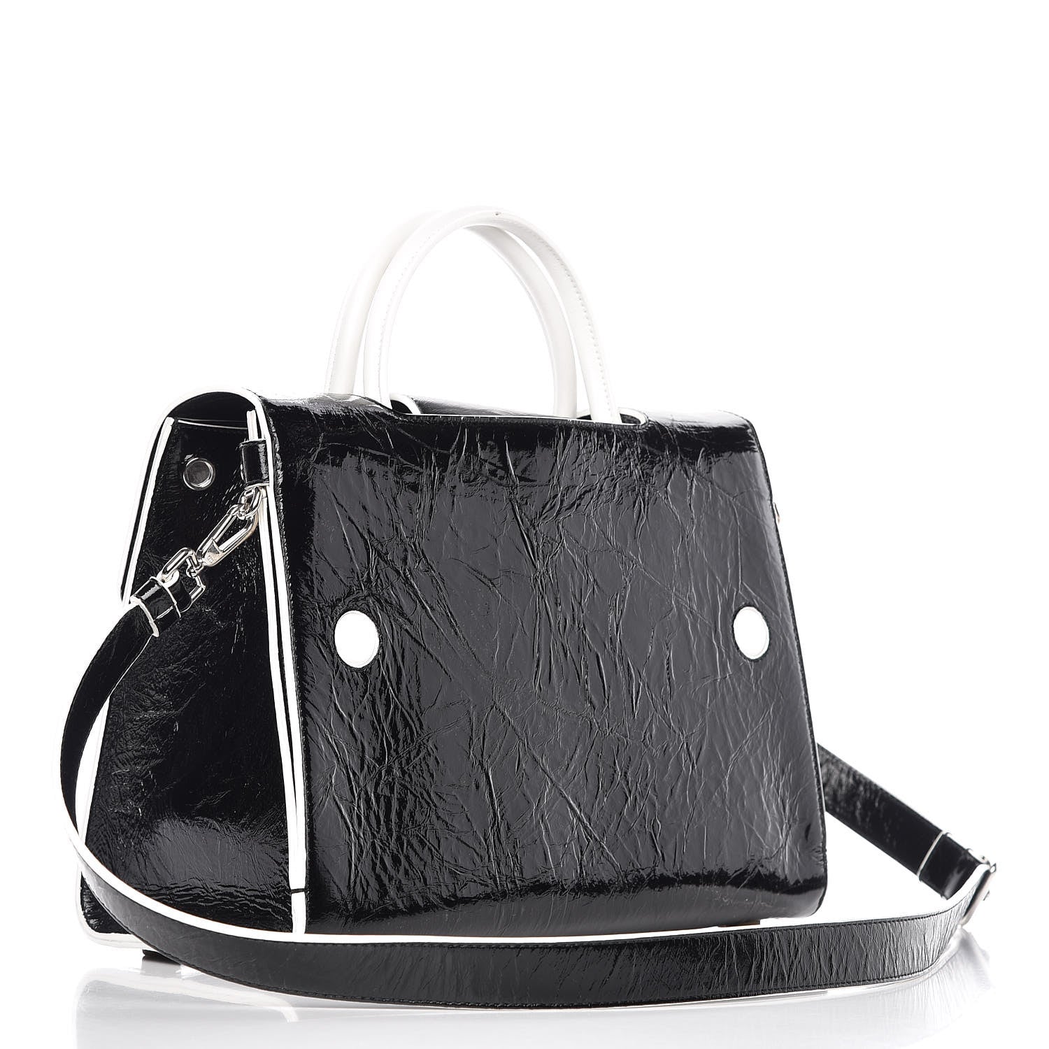 Christian Dior Crinkled Calfskin Medium Diorever Flap Black 4 of 11