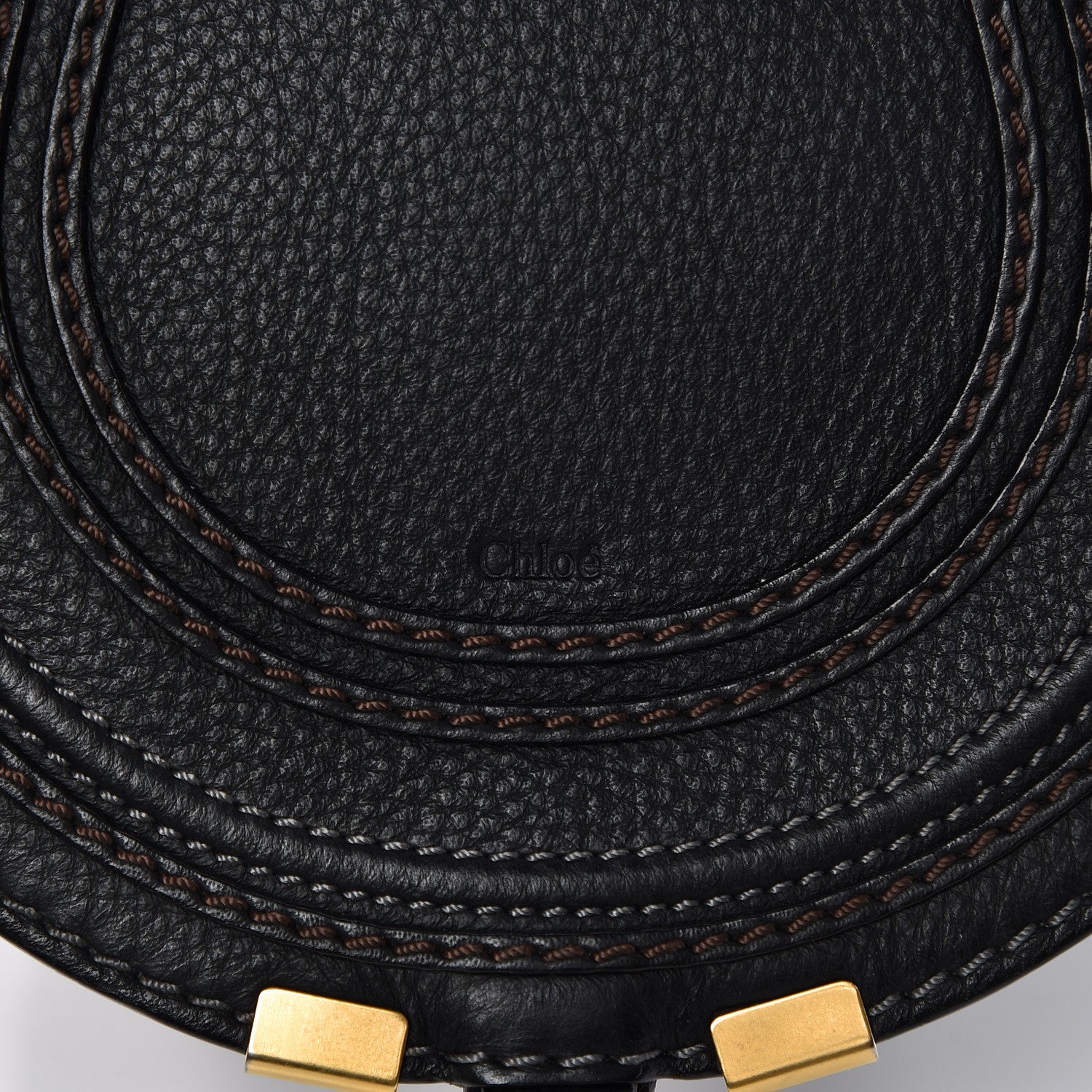 Chloe Calfskin Mini Marcie Round Crossbody Bag Black 6 of 11