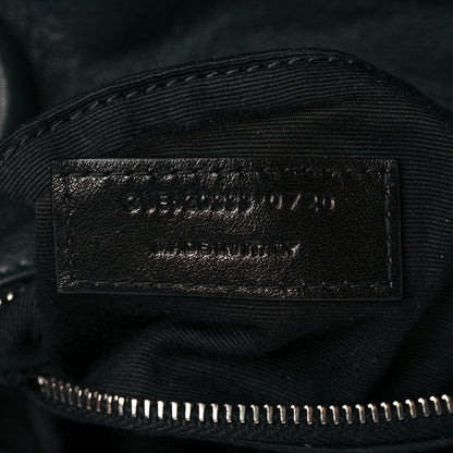 Saint Laurent Lambskin Quilted Toy Loulou Puffer Monogram Chain Satchel Deep Green 7 of 11
