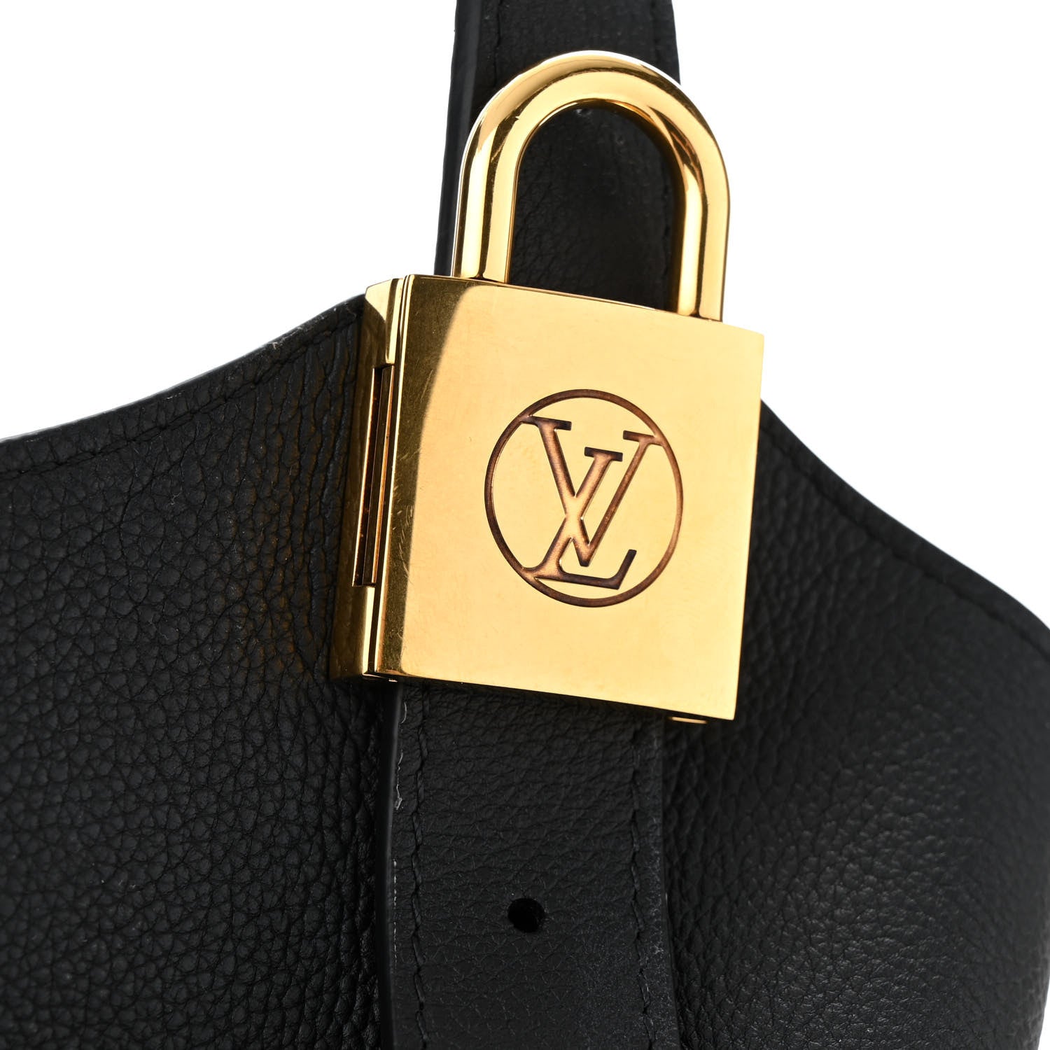 Louis Vuitton Grained Calfskin Low Key Hobo MM Black 11 of 12