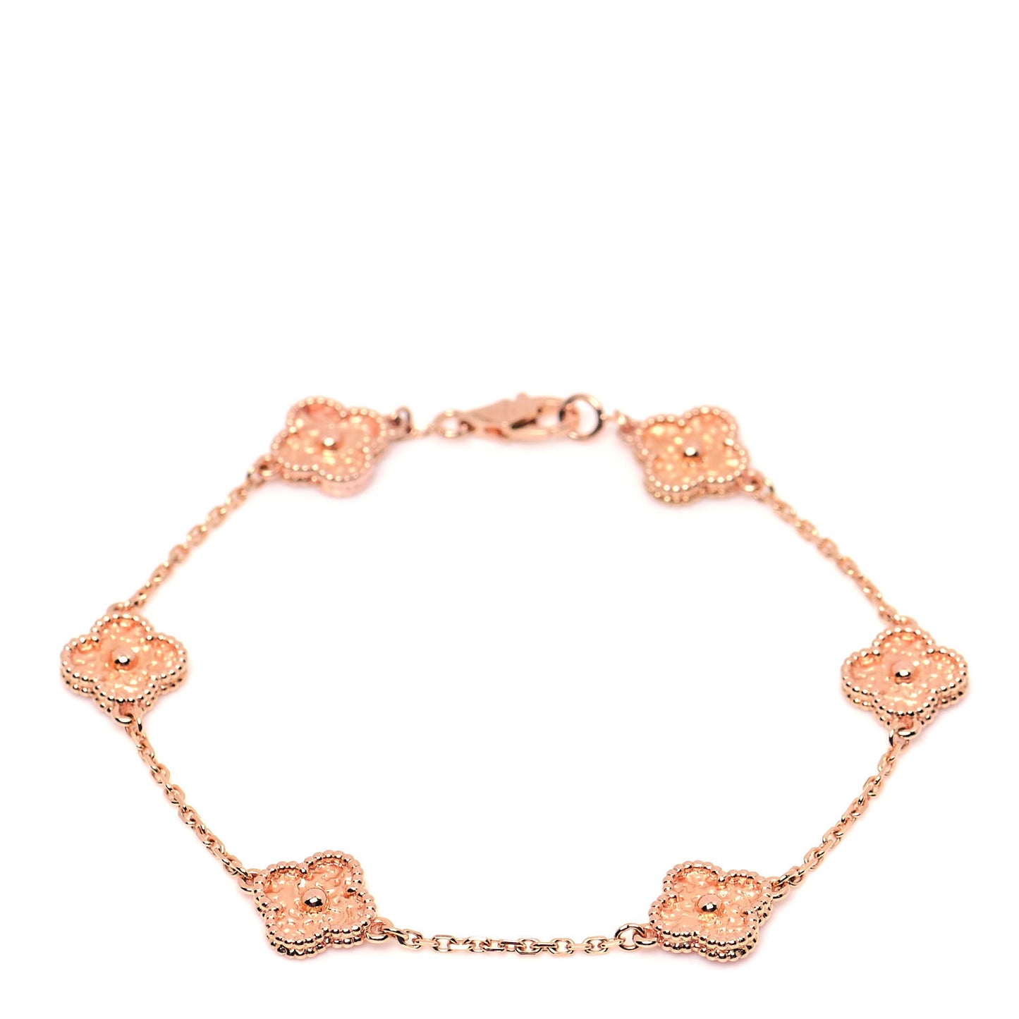 18K Rose Gold 6 Motifs Sweet Alhambra Bracelet