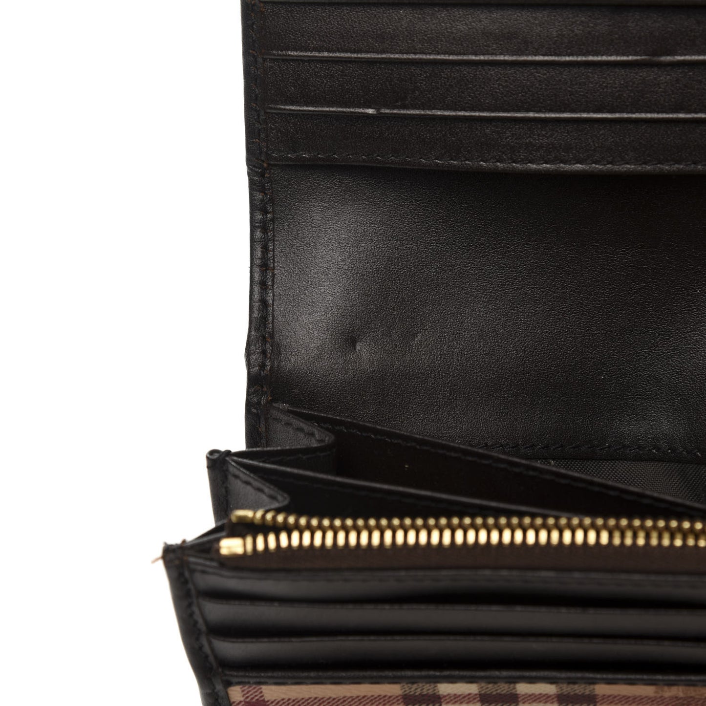 Haymarket Check Penrose Continental Wallet Chocolate