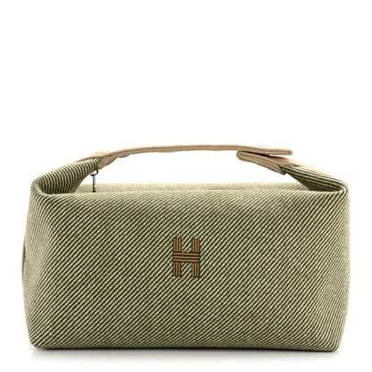 Hermes Wool Large Bride-A-Brac H Natte Pouch Vert Foret 1 of 7