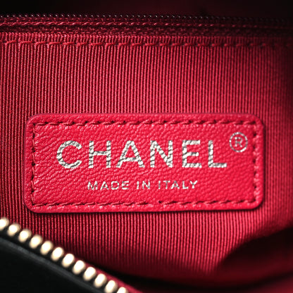 Chanel Aged Calfskin Quilted Small Gabrielle Hobo Black 6 of 10