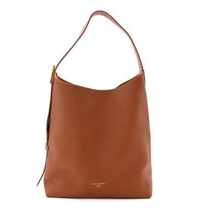 Louis Vuitton Grained Calfskin Low Key Hobo MM Cognac 1 of 10