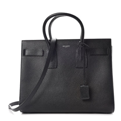 Saint Laurent Grained Calfskin Small Sac De Jour Black 1 of 10