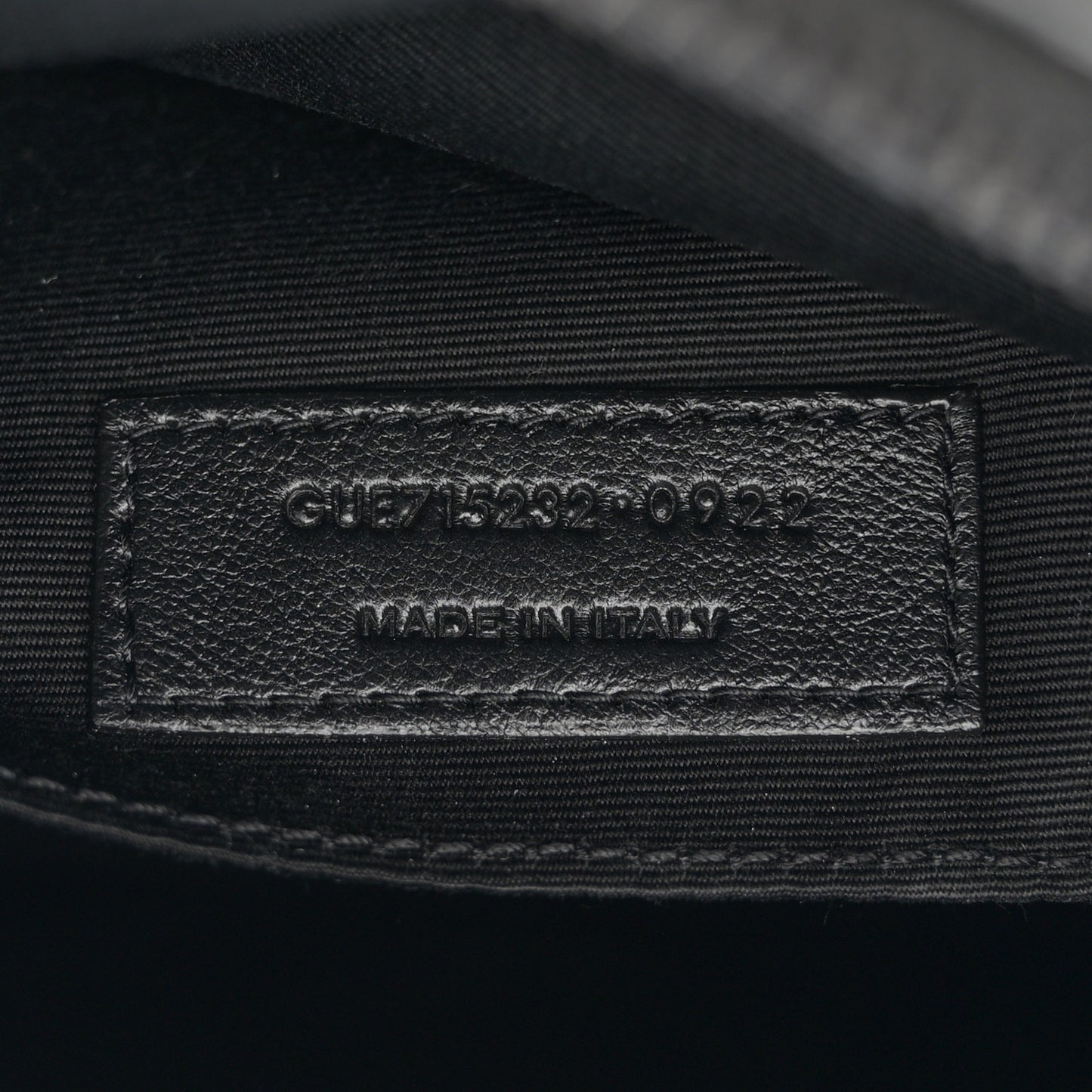 Calfskin Matelasse Monogram Monochrome Lou Camera Bag Black