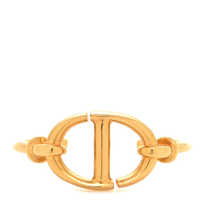 Christian Dior Metal CD Cuff Bracelet Gold 1 of 5