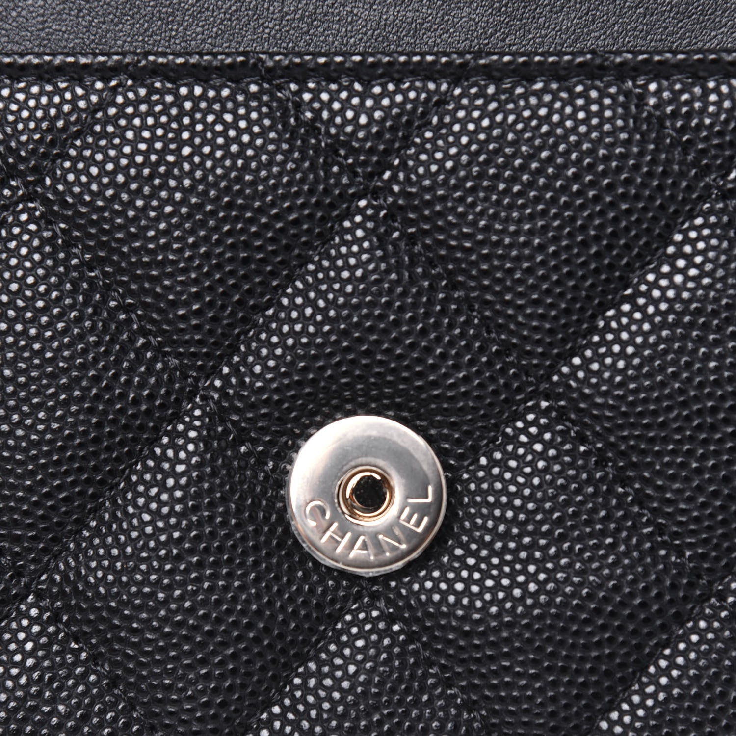 Chanel Caviar Quilted CC Filigree Wallet On Chain WOC Black 9 of 13