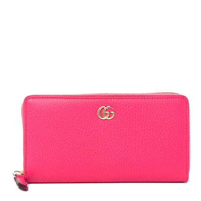 Gucci Dollar Calfskin GG Marmont Zip Around Wallet Box Pink 1 of 10