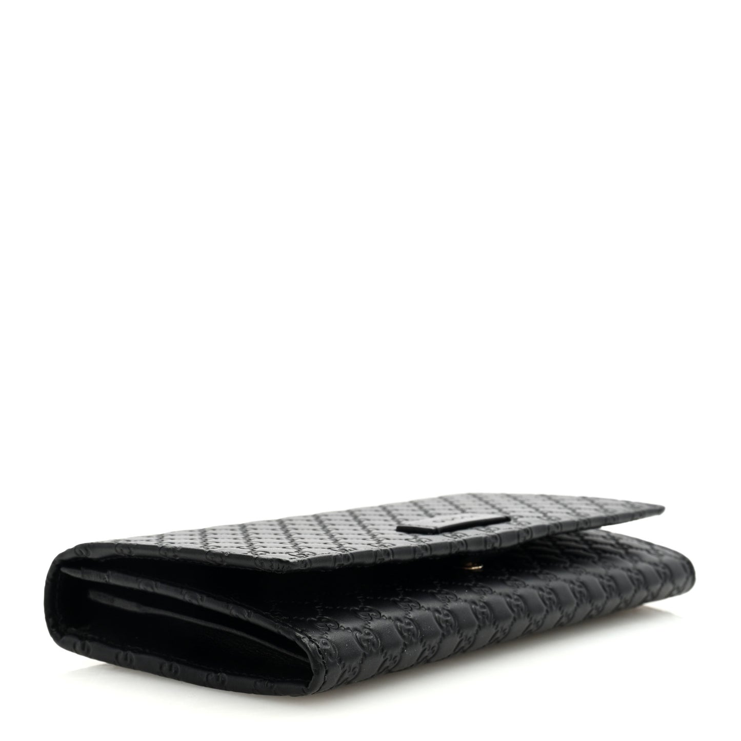 Soft Microguccissima Continental Wallet Black