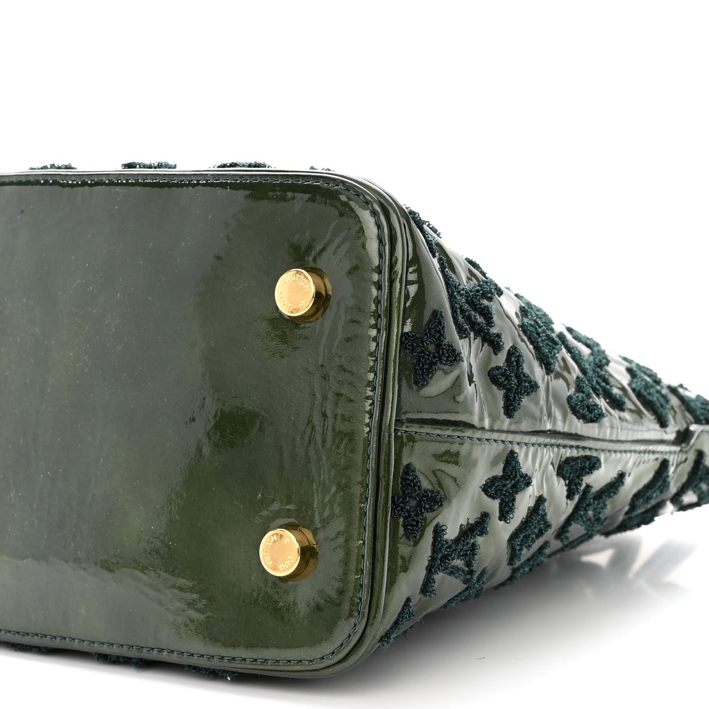 Patent Lambskin Fascination Lockit Vert Fonce