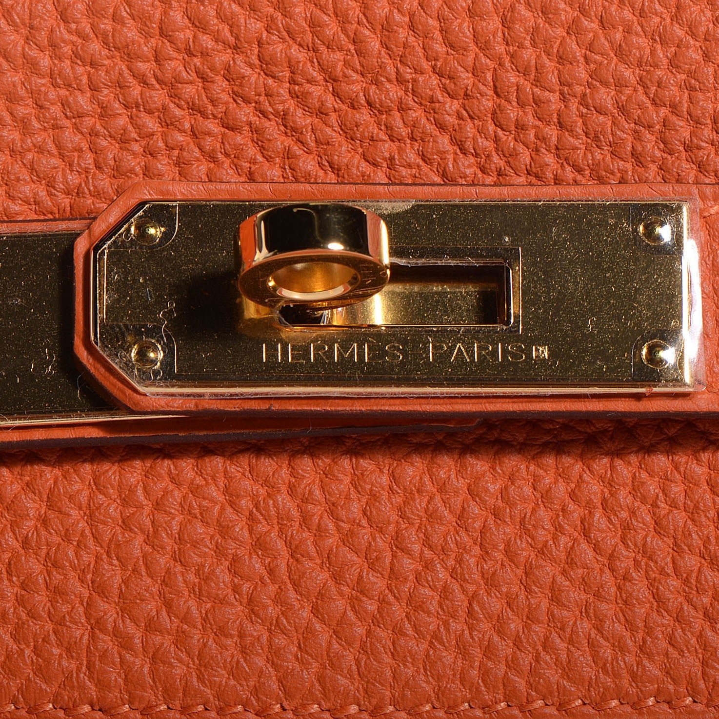 Hermes Togo Kelly Retourne 32 Orange 13 of 22