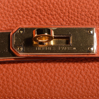 Hermes Togo Kelly Retourne 32 Orange 13 of 22