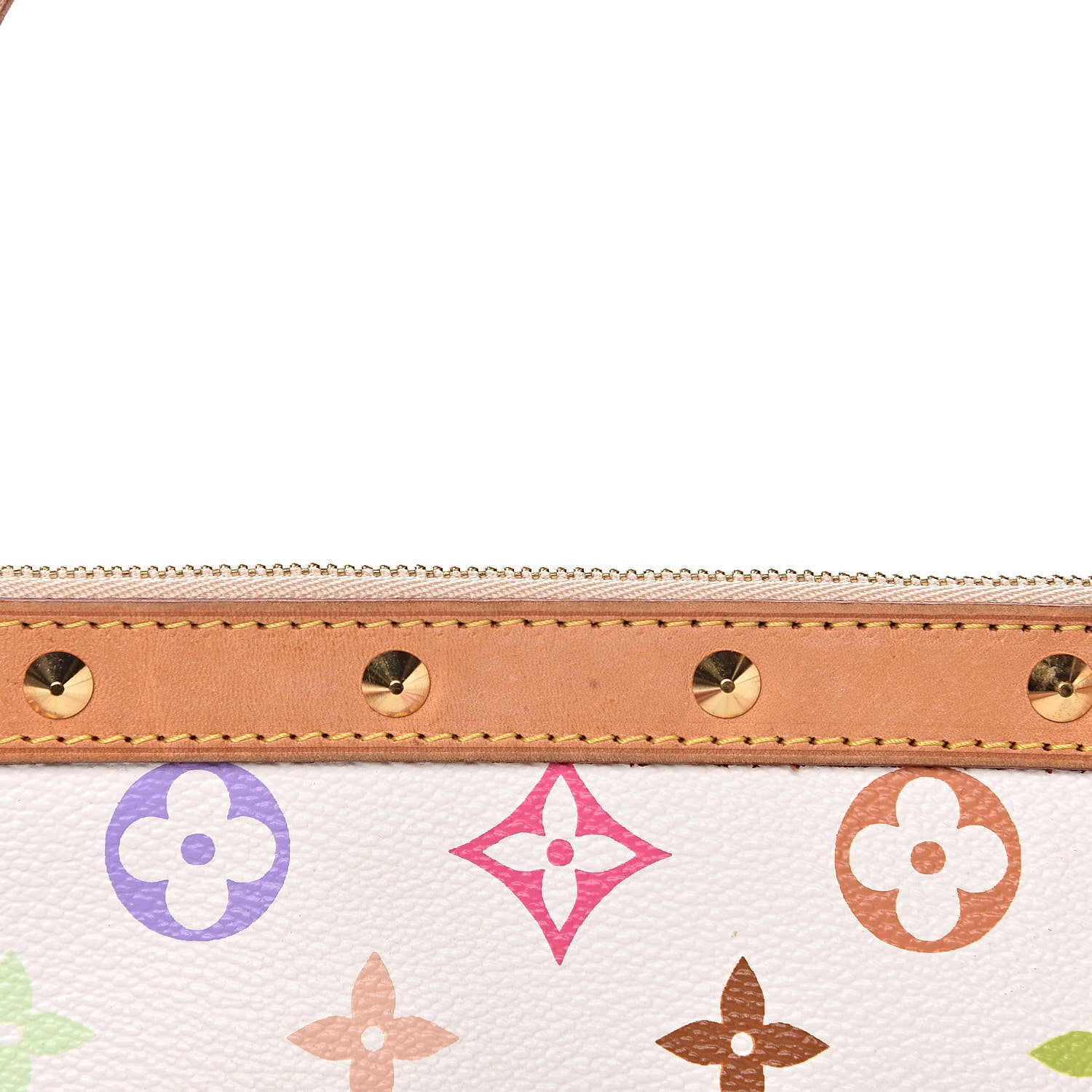 Louis Vuitton Monogram Multicolor Pochette Accessories White 12 of 13