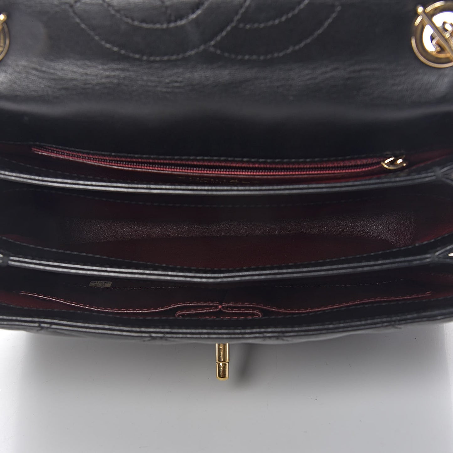 Lambskin Quilted Small Trendy CC Dual Handle Flap Bag Black