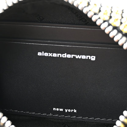 Alexander Wang Mesh Crystal Rhinestone Mini Heiress Pouch Porcelain 6 of 11