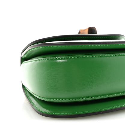 Gucci Boarded Dyana Lux Calfskin Web Small Bamboo 1947 Top Handle Bag Spring Green 8 of 9