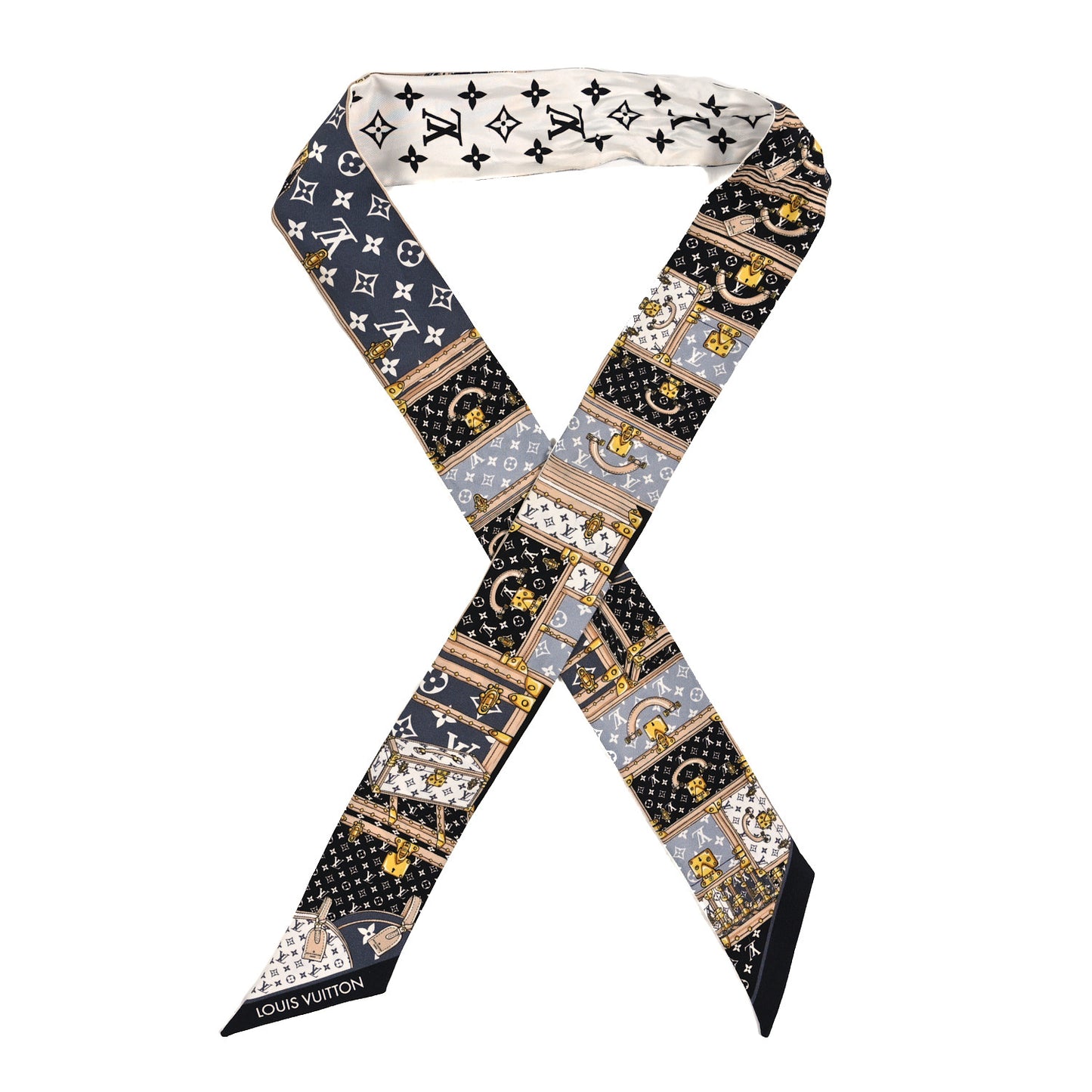 Silk Monogram Lets Go BB Bandeau Black