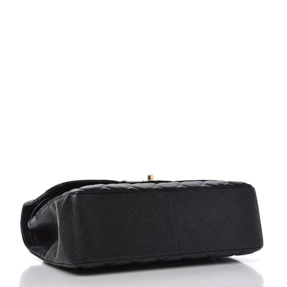 Chanel Caviar Quilted Jumbo Double Flap Black 4 of 10