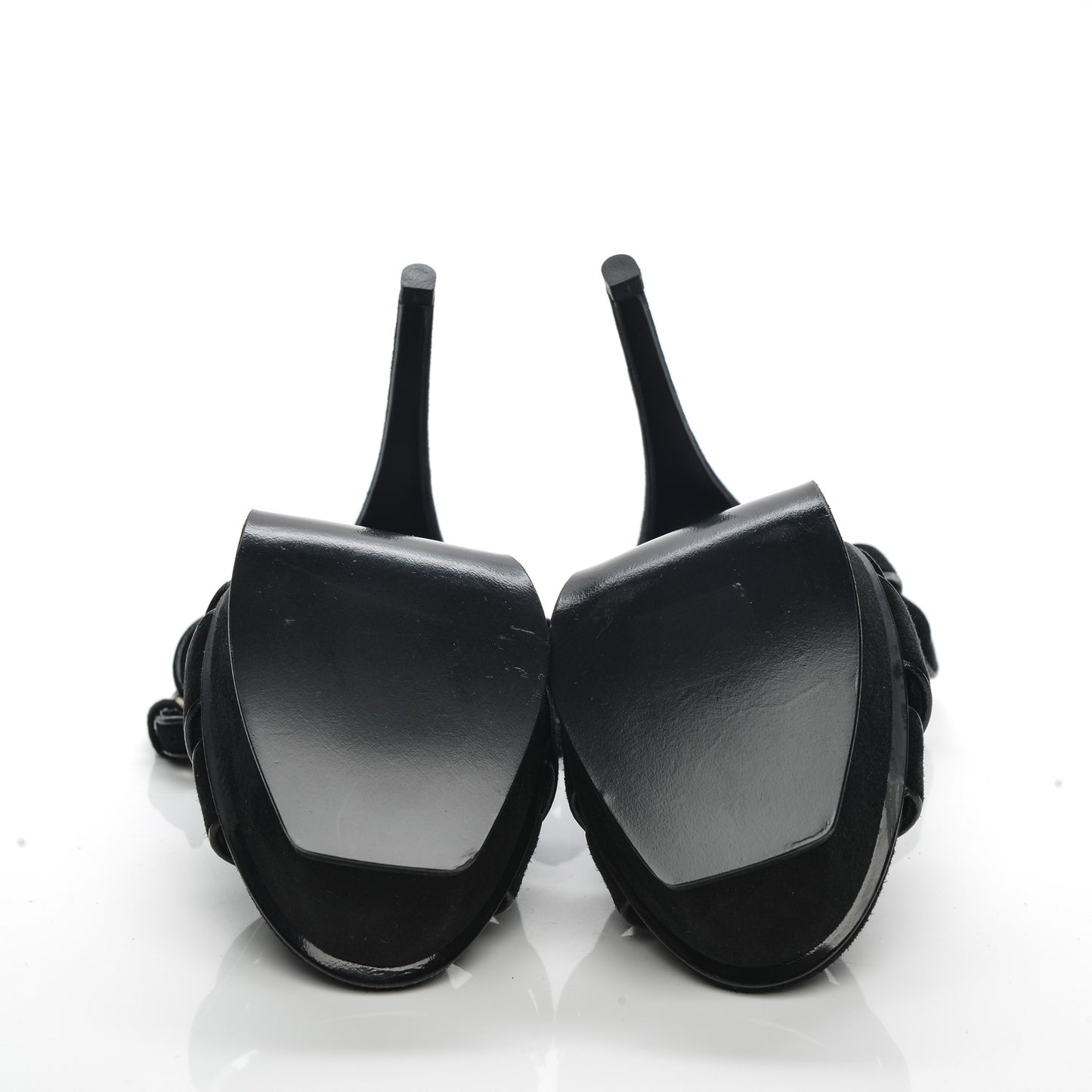Suede Tribute 105 Platform Sandals 35.5 Black