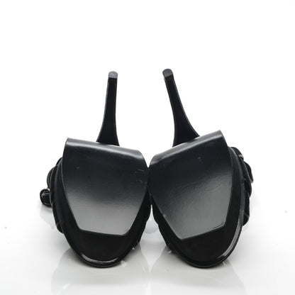 Saint Laurent Suede Tribute 105 Platform Sandals 35.5 Black 5 of 8