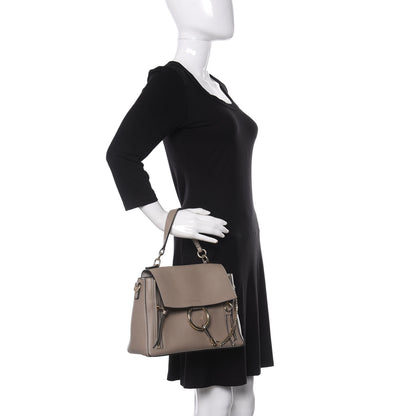 Chloe Calfskin Small Faye Day Shoulder Bag Motty Grey 2 of 13