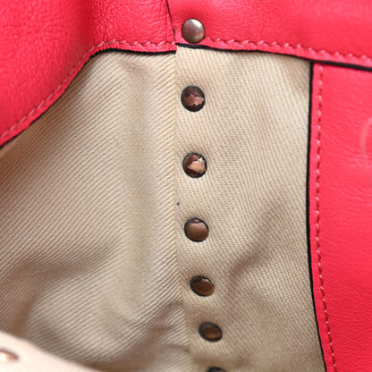 Valentino Garavani Vitello Small Rockstud Tote Raspberry 11 of 12