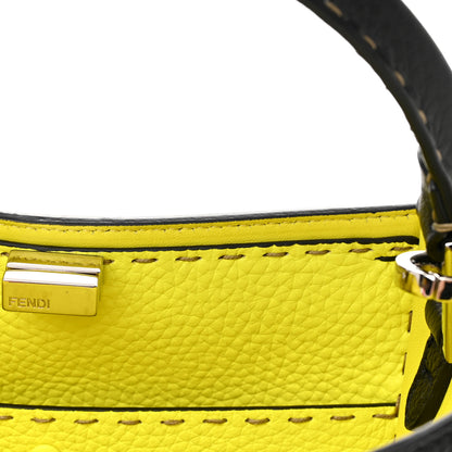 Fendi Cuoio Romano Fluo Selleria Medium Peekaboo X-Lite Black Giallo Fluo 12 of 12