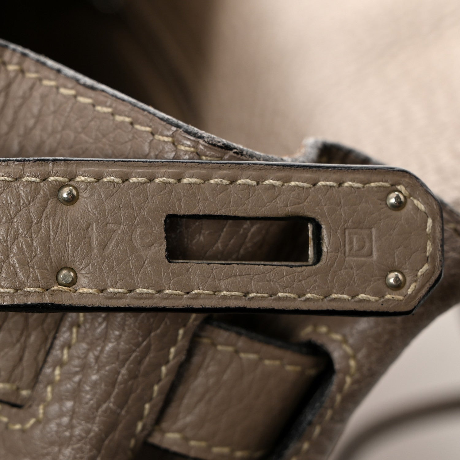 Hermes Taurillon Clemence Kelly Retourne 35 Etoupe 8 of 27