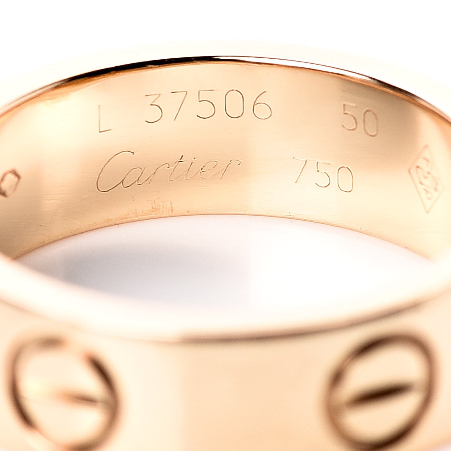 18K Yellow Gold 5.5mm LOVE Ring 50 5.25