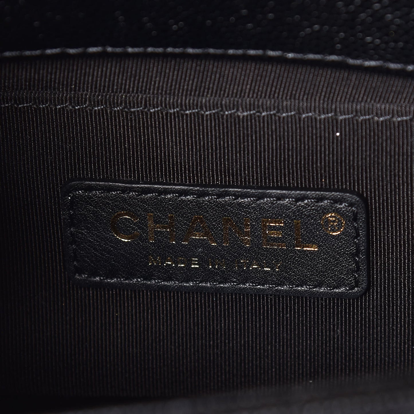 Caviar Quilted Small Boy Flap Black