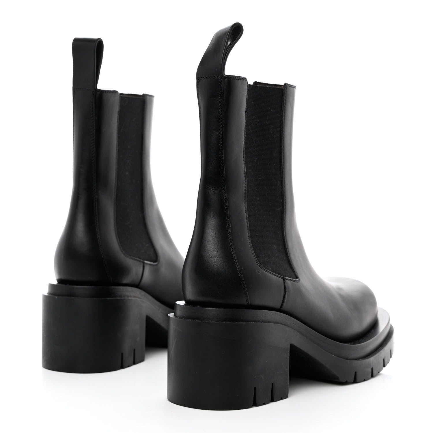 Bottega Veneta Calfskin The Lug Chelsea 30/70mm Ankle Boots 38 Black 4 of 11