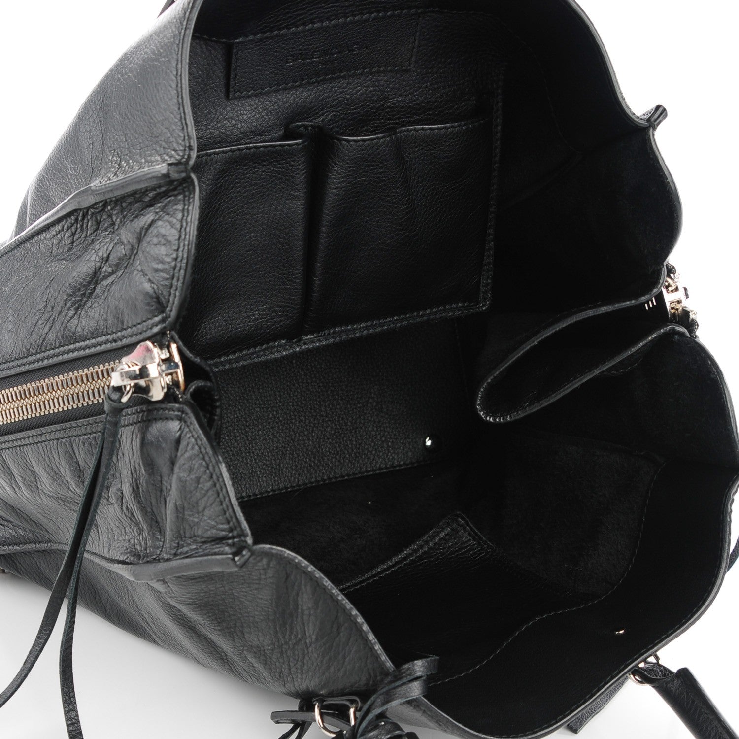 Balenciaga Veau Papier A5 Zip Around Tote Black 5 of 11