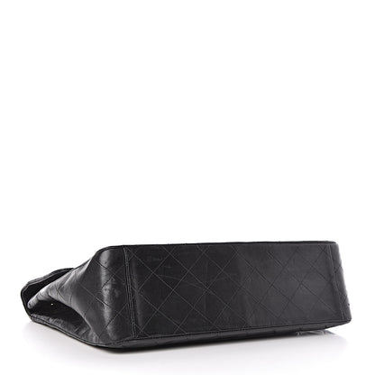 Chanel Lambskin Quilted XL Jumbo Single Flap Black 4 of 11