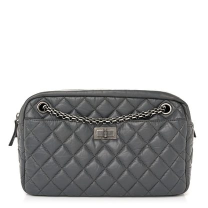 Chanel Aged Calfskin Quilted Medium Reissue Camera Case Grey 1 of 11