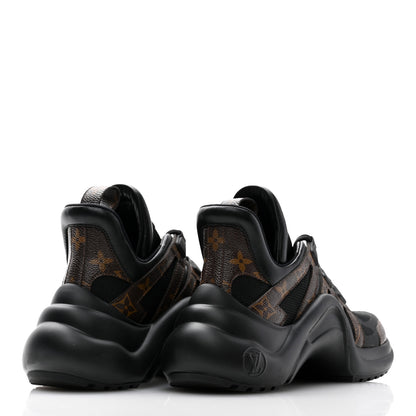 Louis Vuitton Calfskin Patent Monogram LV Archlight Sneakers 37 Black 4 of 8