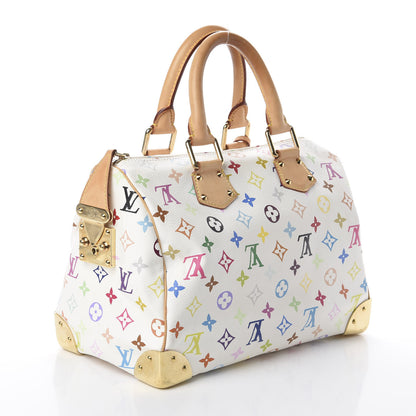 Louis Vuitton Monogram Multicolor Speedy 30 White 2 of 7