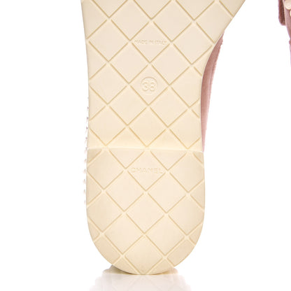 Chanel Velvet Mocassin Loafers 38 Rose 7 of 9