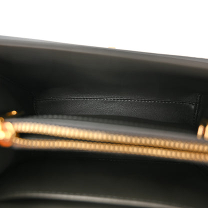 Celine Satinated Calfskin Mini 16 Top Handle Bag Grey 5 of 9