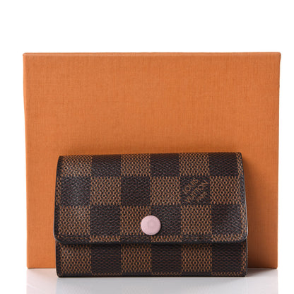 Louis Vuitton Damier Ebene Multicles 6 Key Holder Rose Ballerine 6 of 7