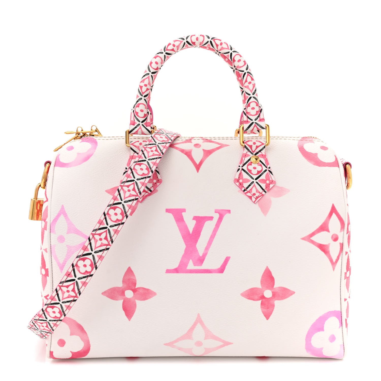 Louis Vuitton Monogram Giant By The Pool 2.0 Speedy Bandouliere 25 Rose 1 of 11