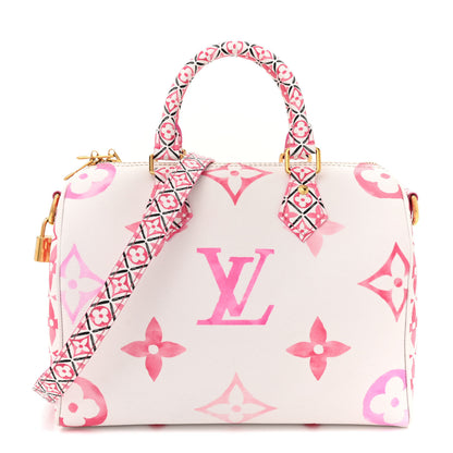 Louis Vuitton Monogram Giant By The Pool 2.0 Speedy Bandouliere 25 Rose 1 of 11