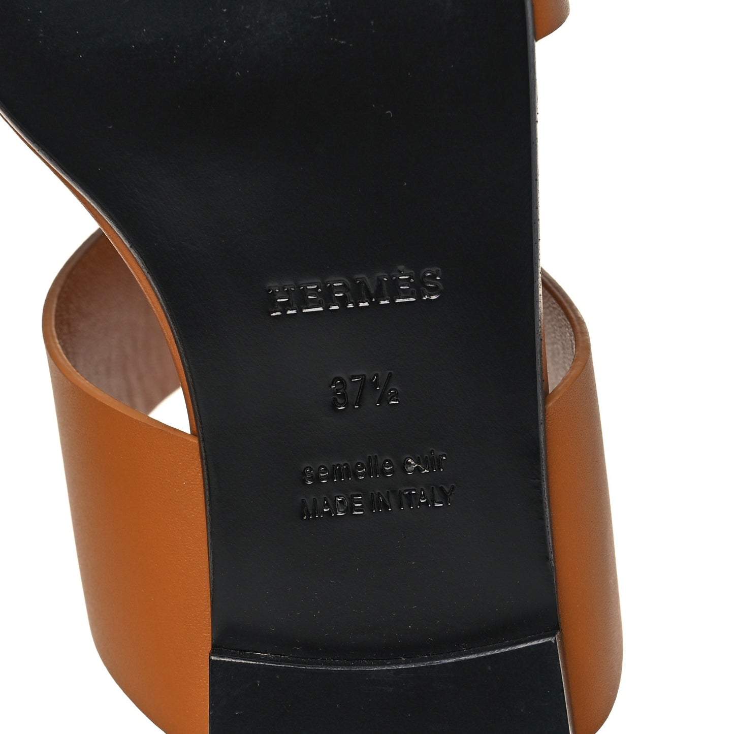 Calfskin Devise Sandals 37.5 Beige Dore