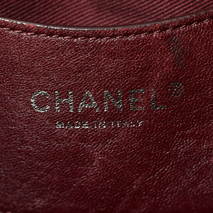 Chanel Patent Quilted Large Just Mademoiselle Bowling Bag Plum 6 of 13