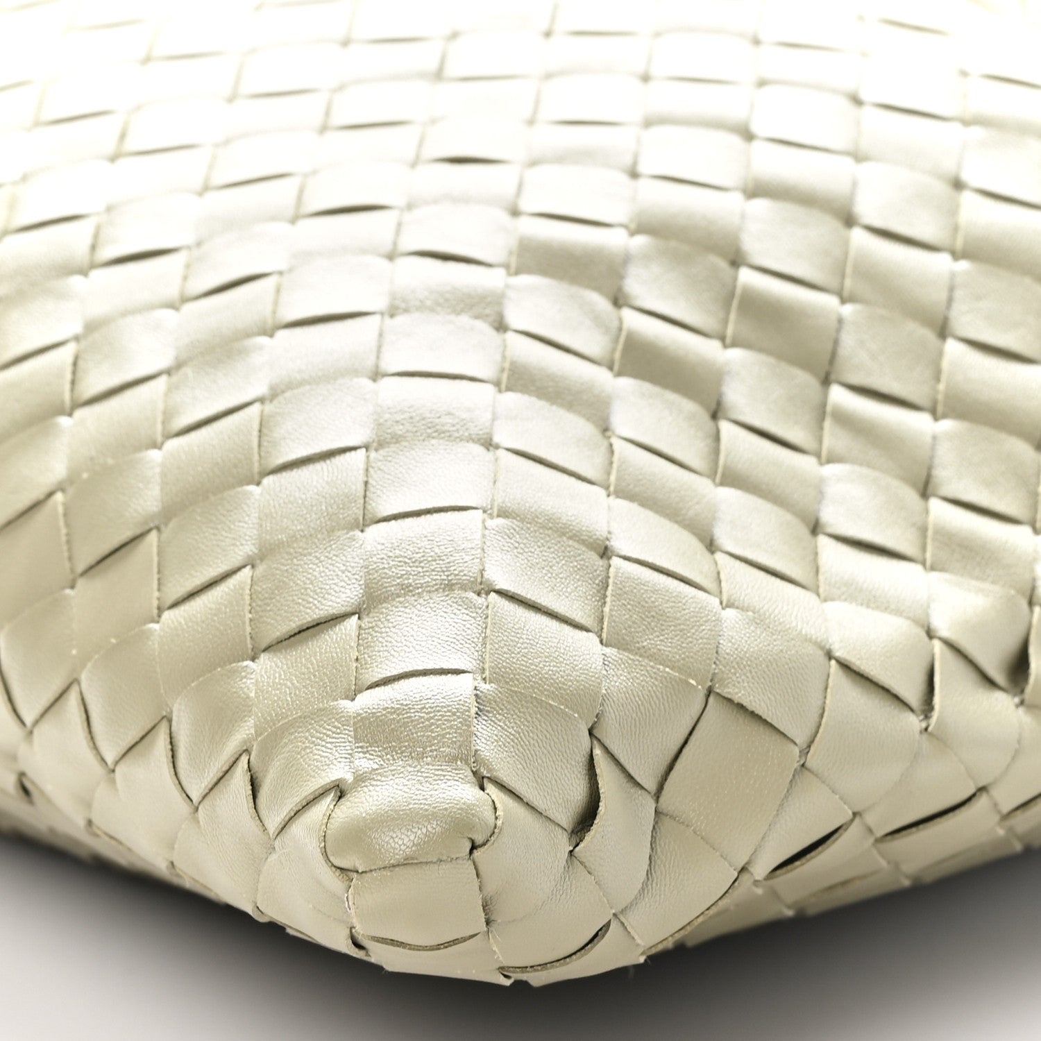 Bottega Veneta Calfskin Intrecciato Large Hop Travertine 10 of 10