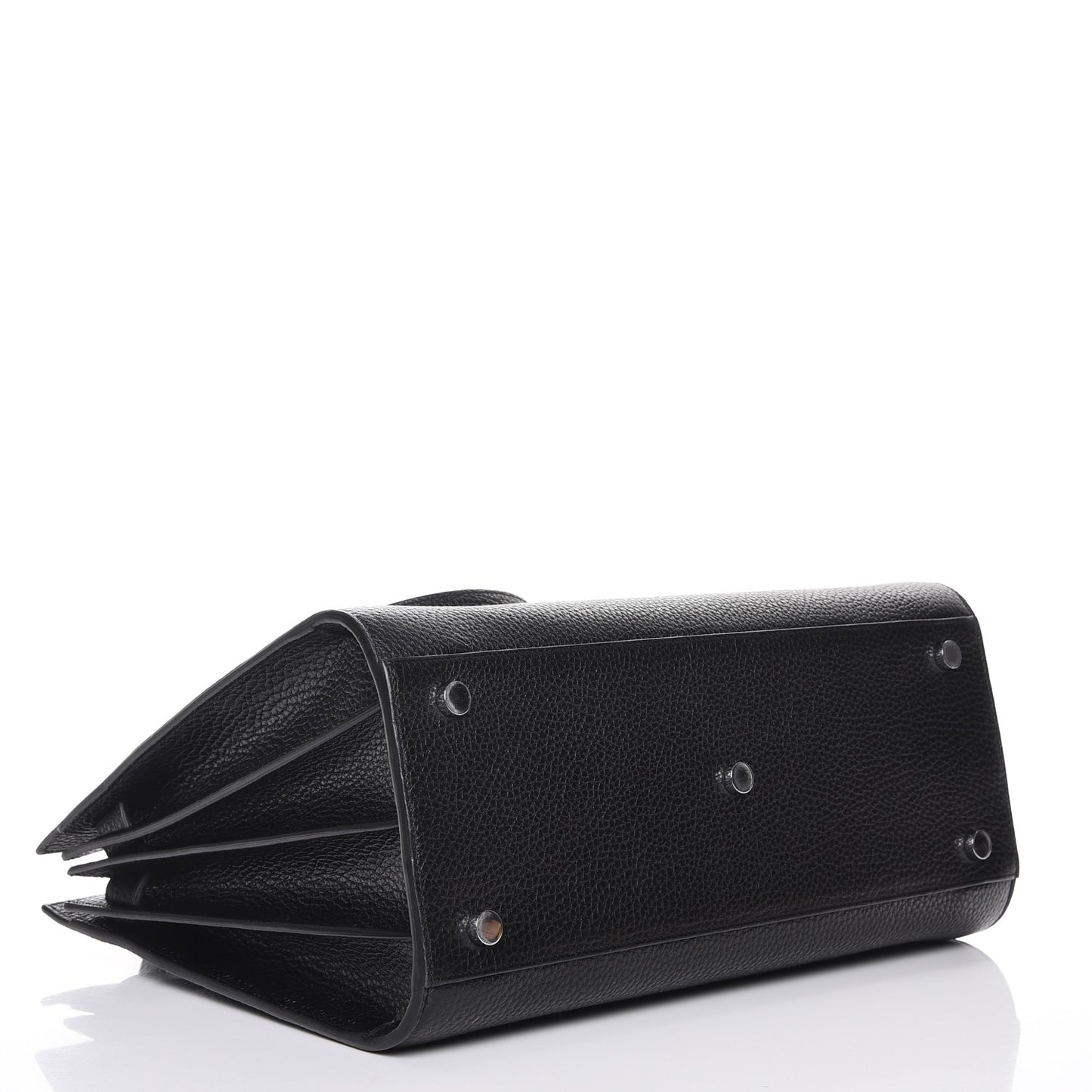 Grained Calfskin Small Sac De Jour Black