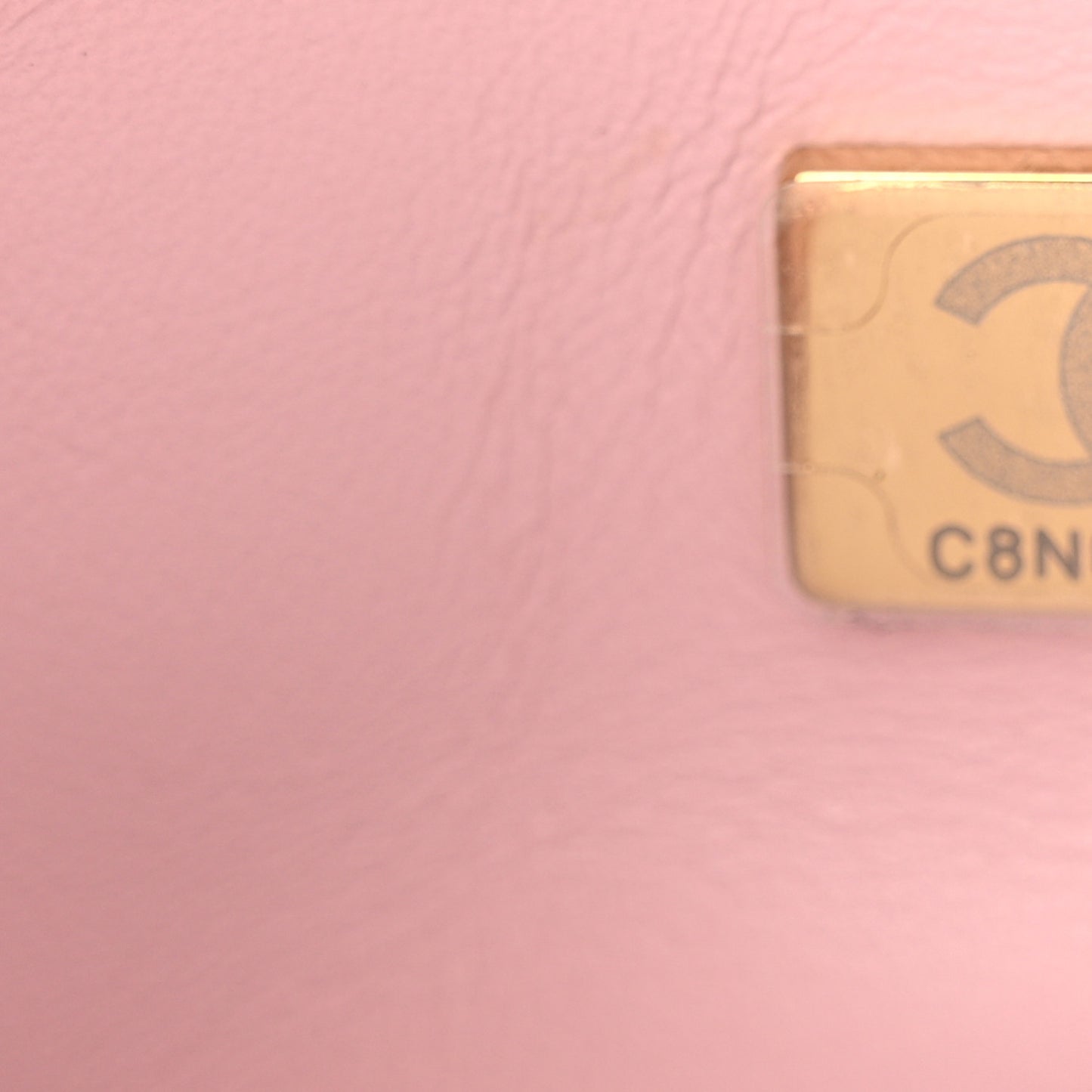 Lambskin Quilted Mini Color Match Flap Light Pink