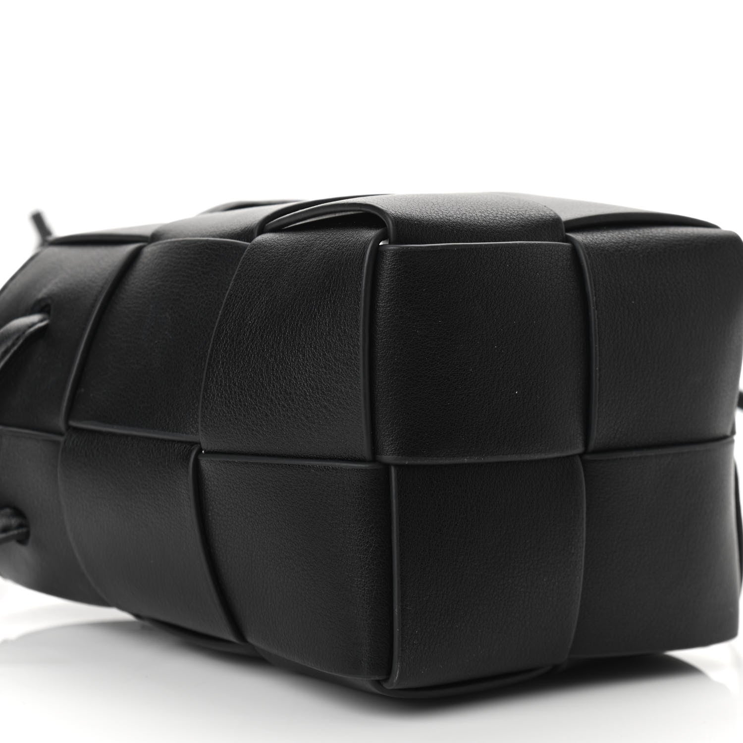 Bottega Veneta Nappa Maxi Intrecciato Mini Cassette Bucket Bag Black 8 of 9