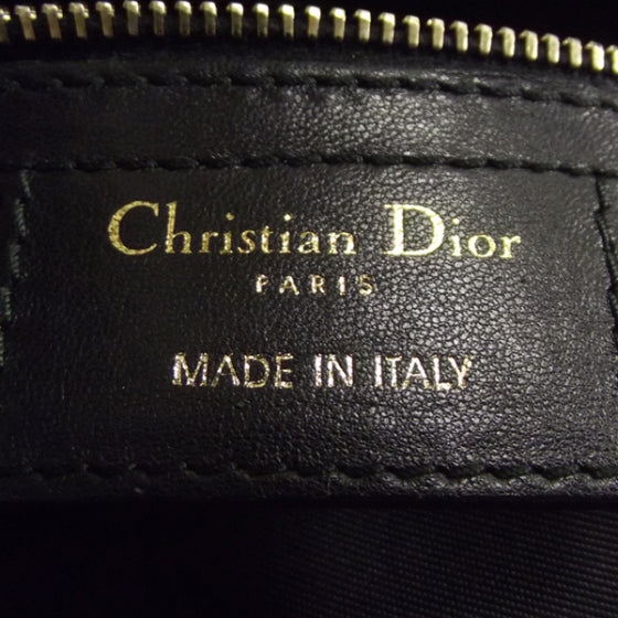 Christian Dior Lambskin Cannage 2 Dior Zip Top Satchel 8 of 10